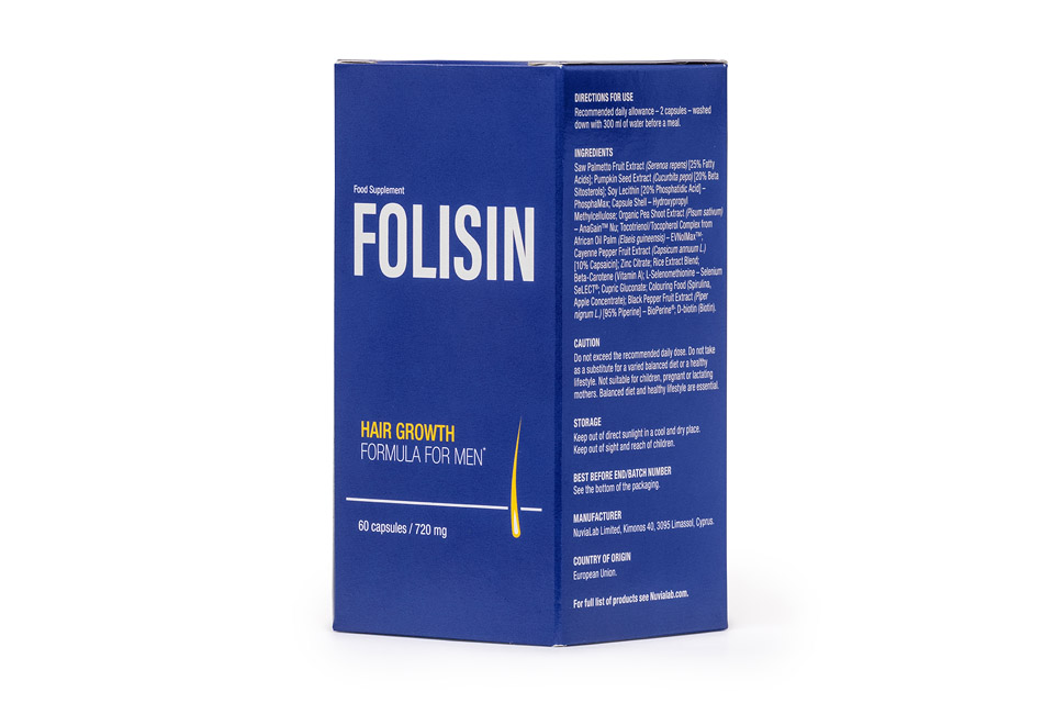 Folisin box and bottle