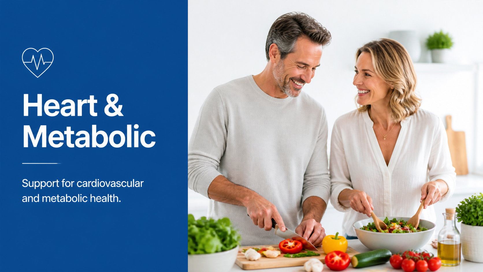 Couple representing heart and metabolic health